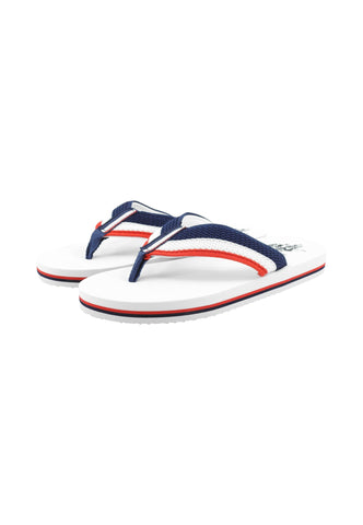 U.S. POLO ASSN. Ciabatte Infradito Uomo Bianco Blu Rosso HANK002B-PE26-BWR