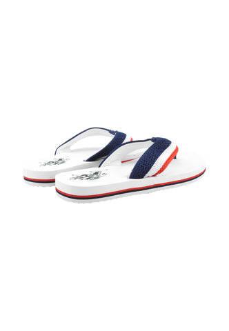 U.S. POLO ASSN. Ciabatte Infradito Uomo Bianco Blu Rosso HANK002B-PE26-BWR