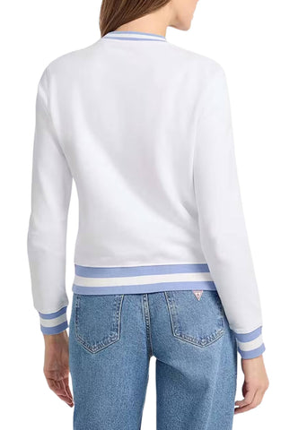 GUESS Felpa Donna Bianco Azzurro W6RQ30K68I4-PE26-G011
