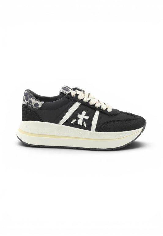 PREMIATA Sneakers Donna Nero Bianco VAR8150-PE26
