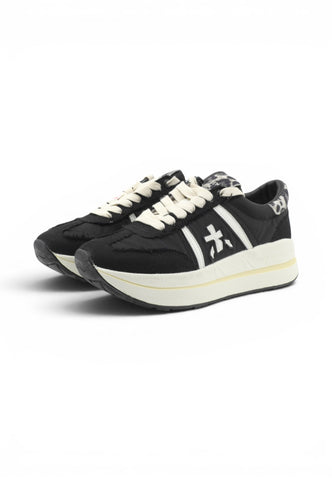 PREMIATA Sneakers Donna Nero Bianco VAR8150-PE26