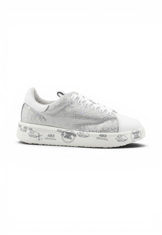 PREMIATA Sneakers Donna Bianco Strass VAR8158-PE26