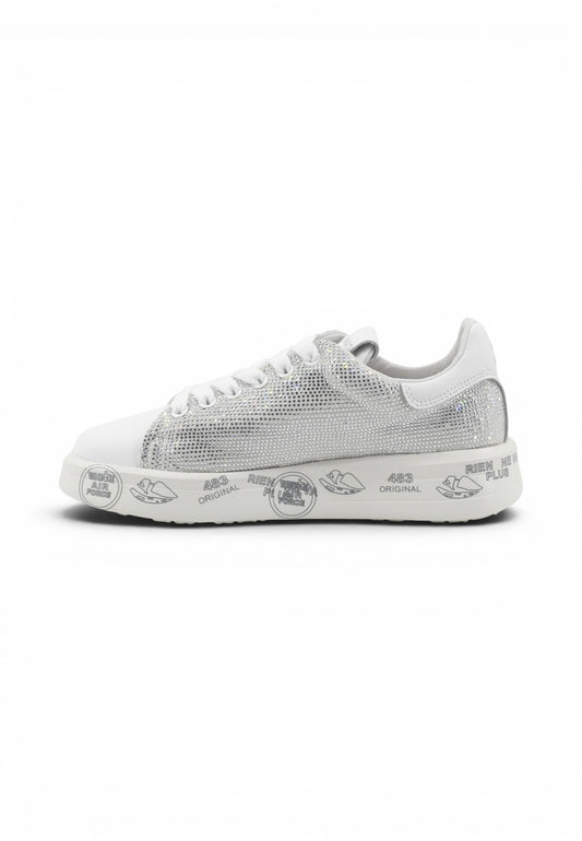 PREMIATA Sneakers Donna Bianco Strass VAR8158-PE26
