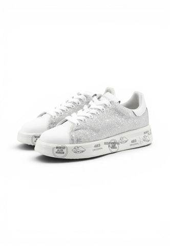 PREMIATA Sneakers Donna Bianco Strass VAR8158-PE26