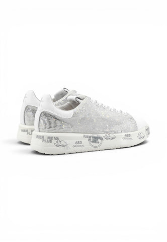 PREMIATA Sneakers Donna Bianco Strass VAR8158-PE26