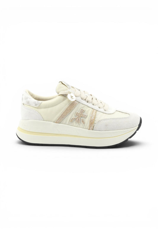 PREMIATA Sneakers Donna Beige Bianco VAR8145-PE26