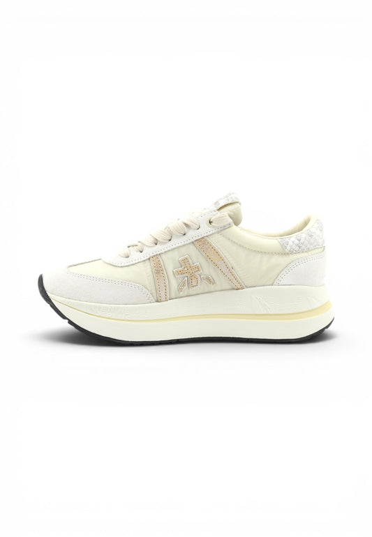PREMIATA Sneakers Donna Beige Bianco VAR8145-PE26