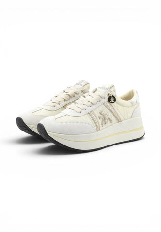 PREMIATA Sneakers Donna Beige Bianco VAR8145-PE26