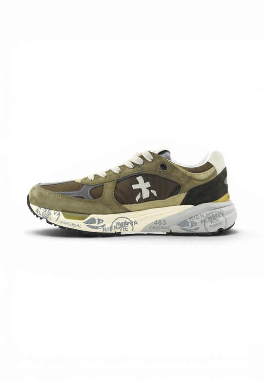 PREMIATA Sneakers Uomo Verde Marrone MASE25VAR8022-PE26