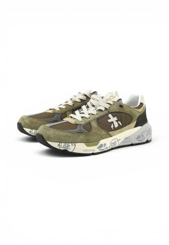 PREMIATA Sneakers Uomo Verde Marrone MASE25VAR8022-PE26