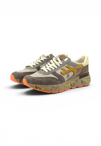 PREMIATA Sneakers Uomo Marrone Grigio Arancione VAR7866-PE26