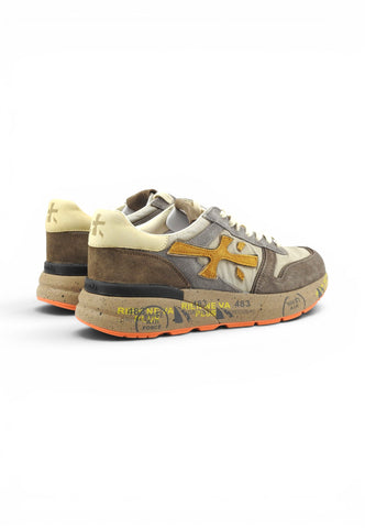 PREMIATA Sneakers Uomo Marrone Grigio Arancione VAR7866-PE26