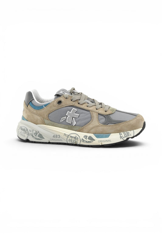 PREMIATA Sneakers Uomo Beige Azzurro MASE25 VAR 8023-PE26