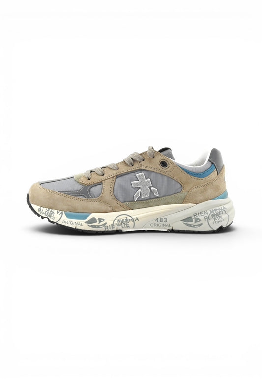 PREMIATA Sneakers Uomo Beige Azzurro MASE25 VAR 8023-PE26