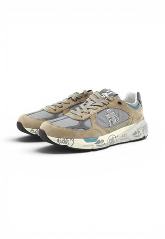 PREMIATA Sneakers Uomo Beige Azzurro MASE25 VAR 8023-PE26