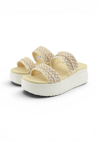 HEY DUDE Sandali Donna Beige Bianco HD.45701-PE26-0QT