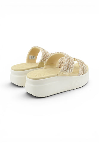 HEY DUDE Sandali Donna Beige Bianco HD.45701-PE26-0QT