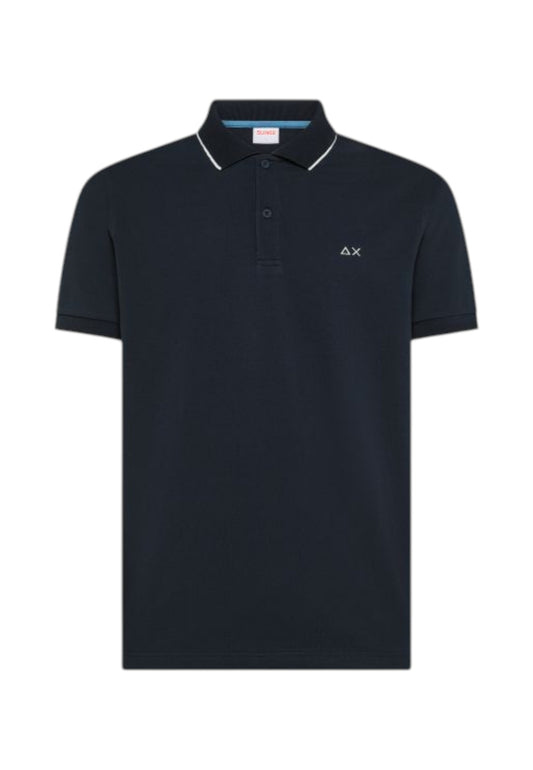 SUN68 T-Shirt Polo Uomo Blu A36111-PE26-07