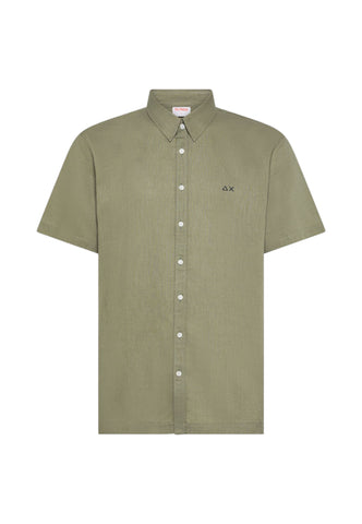 SUN68 Camicia Uomo Verde S36108-PE26-84