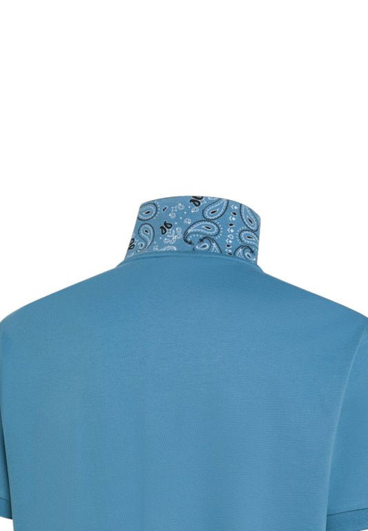 SUN68 T-Shirt Polo Uomo Azzurro A36115-PE26-56