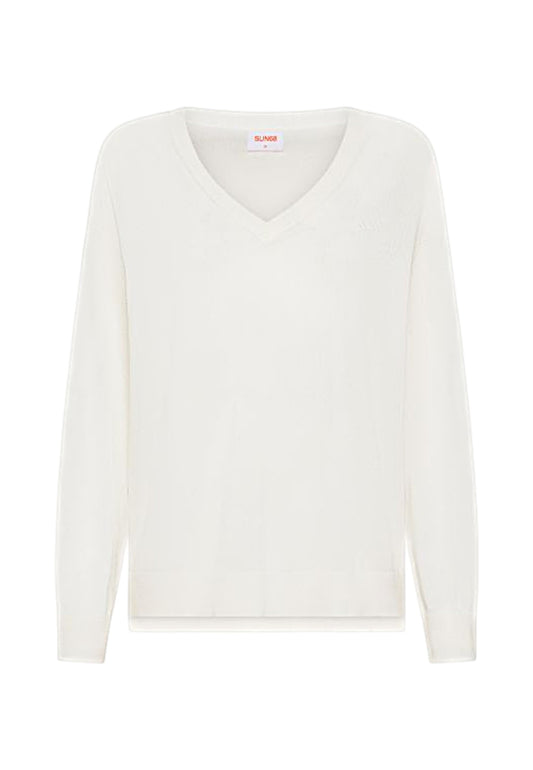 SUN68 Maglione Donna Bianco K36208-PE26-01