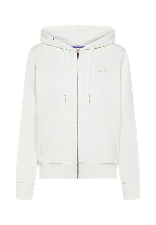 SUN68 Felpa Donna Bianco F36201-PE26-31