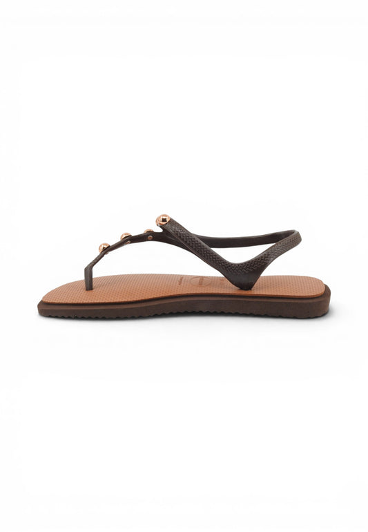 HAVAIANAS Sandali Donna Marrone Borchie 4150244-PE26-07909