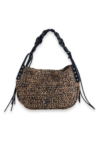 ERMANNO SCERVINO Borsa A Spalla Donna Beige Nero 12402084-PE26-293