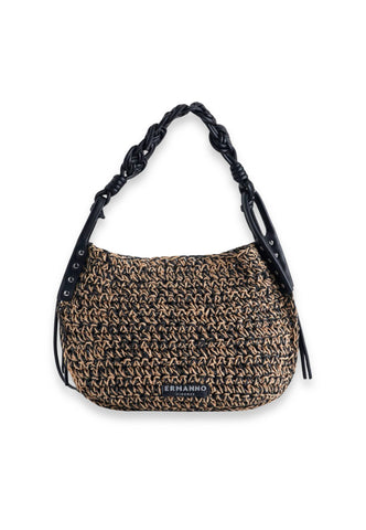 ERMANNO SCERVINO Borsa A Spalla Donna Beige Nero 12402084-PE26-293