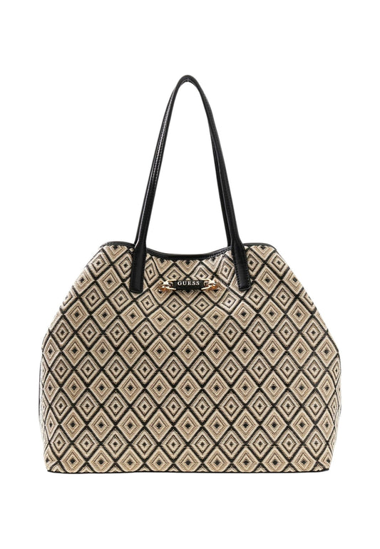 GUESS Borsa Shopper Beige Nero HWWG9913240-PE26-BLA