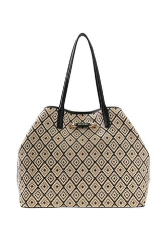 GUESS Borsa Shopper Beige Nero HWWG9913240-PE26-BLA