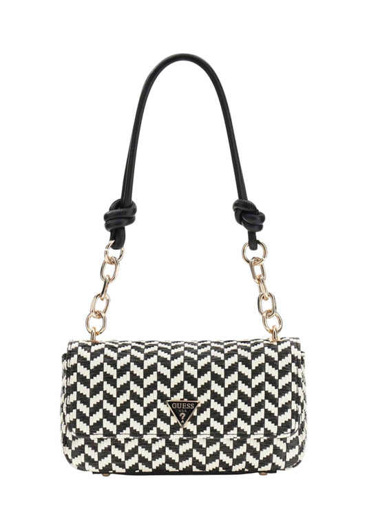 GUESS Borsa A Spalla Donna Nero Bianco HWWG7691190-PE26-BML