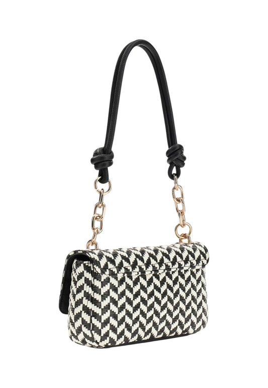 GUESS Borsa A Spalla Donna Nero Bianco HWWG7691190-PE26-BML