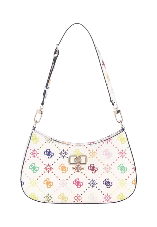 GUESS Borsa A Spalla Donna Bianco Multicolore HWGM9928180-PE26-MUO