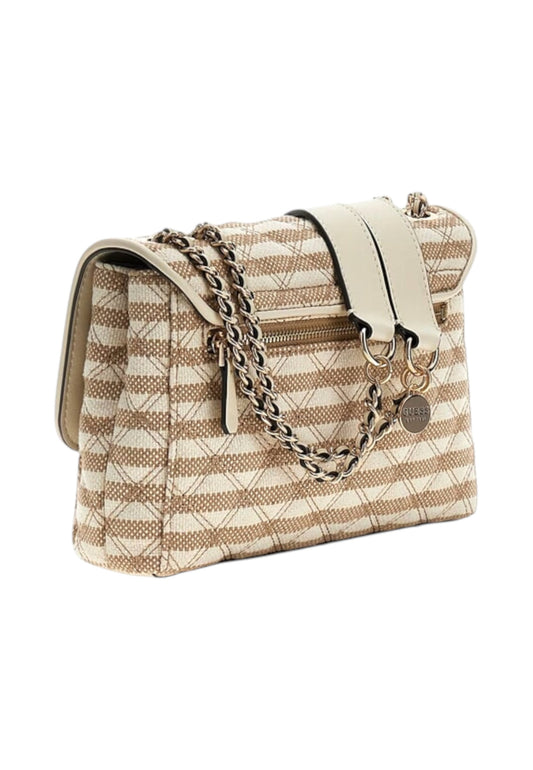 GUESS Borsa A Spalla Donna Beige Bianco HWAG9673200-PE26-TMU