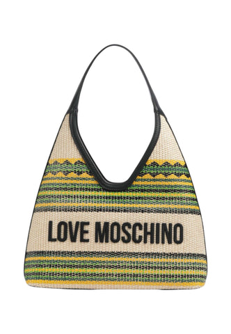 LOVE MOSCHINO Borsa A Spalla Donna Verde Giallo Multicolore JC4350PP0OKN300A-PE26