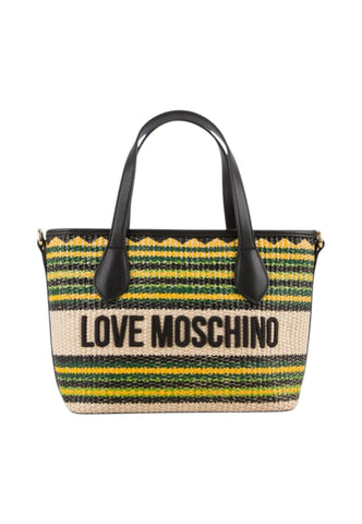LOVE MOSCHINO Borsa A Mano Donna Verde Giallo Multicolore JC4349PP0OKN300A-PE26