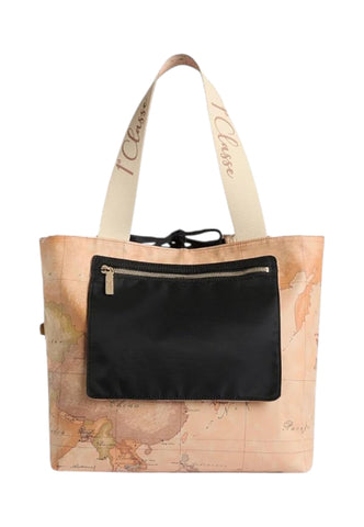 ALVIERO MARTINI Borsa Shopper Reversibile Donna Nero Beige LF579935-PE26-0001