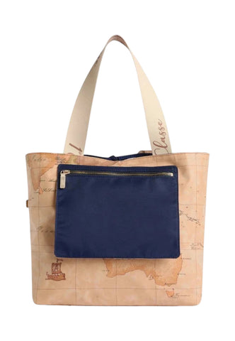 ALVIERO MARTINI Borsa Shopper Reversibile Donna Blu Beige LF579935-PE26-0100