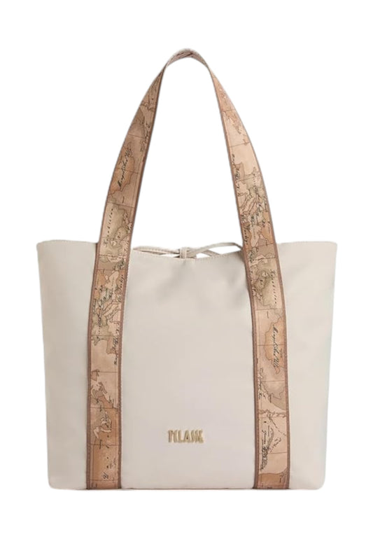 ALVIERO MARTINI Borsa Shopper Reversibile Donna Bianco Beige LF579935-PE26-0928