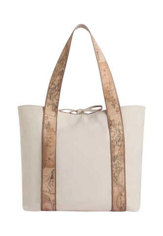 ALVIERO MARTINI Borsa Shopper Reversibile Donna Bianco Beige LF579935-PE26-0928