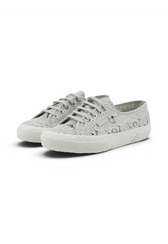 SUPERGA Sneakers Donna Grigio Pizzo S81219W-PE26-A0B