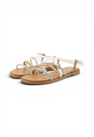 ALVIERO MARTINI Sandali Donna Beige Bianco Strass 1361662A-PE26-0900