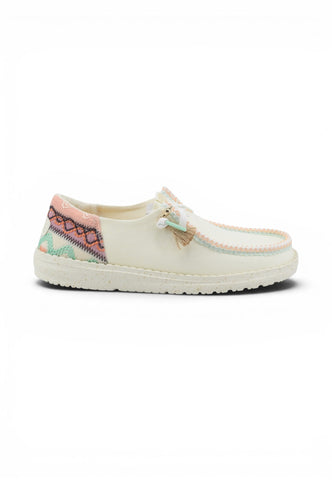 HEY DUDE Stringate Donna Bianco HD.45220-PE26-0NI