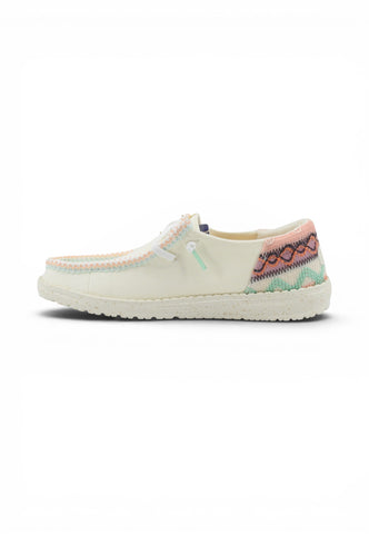 HEY DUDE Stringate Donna Bianco HD.45220-PE26-0NI