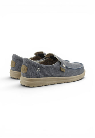 HEY DUDE Slip On Uomo Blu Beige HD.40124-PE26-4NL