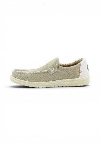 HEY DUDE Slip On Uomo Beige Bianco HD.40124-PE26-1LB