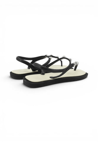 HAVAIANAS Sandali Infradito Donna Nero Bianco Borchie 4150244-PE26-09576