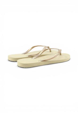 HAVAIANAS Ciabatte Infradito Donna Beige Oro 4000030-PE26-02719
