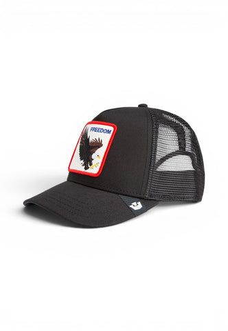 GOORIN Cappello Trucker Freedom Uomo Nero Bianco Rosso 101-2451-PE26